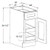 Classic Sage 21" Base Cabinet With 2 Roll Out Trays, RTA Cabinet Co.-Madison, WI