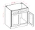 Shaker White 30" Vanity Sink Base Cabinet, Cabinets By Friday-Madison, WI