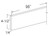 Estate Woodlands 96" Toe Kick Cover Molding, RTA Cabinet Co.-Madison, WI