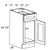 Luxe Pebble 18" Base Cabinet, RTA Cabinet Co.-Madison, WI