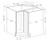 Luxe Scotch 36" Lazy Susan Corner Base Cabinet, RTA Cabinet Co., Madison WI