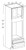 Modern Espresso 33" X 90" Tall Single Oven Cabinet, Cabinets By Friday-Madison, WI