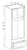 Modern Espresso 33" X 90" Tall Double Oven Cabinet