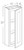 Modern Greige 12" X 33" Medicine Cabinet, Cabinets By Friday-Madison, WI