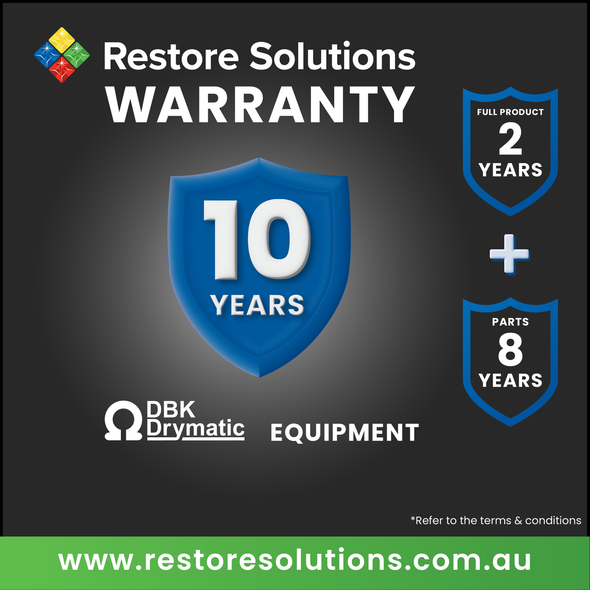 Drymatic 10-year warranty