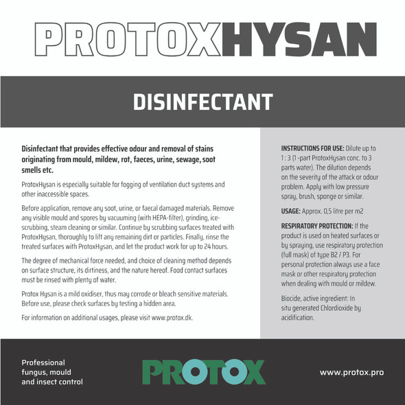 Protox Hysan Front Label