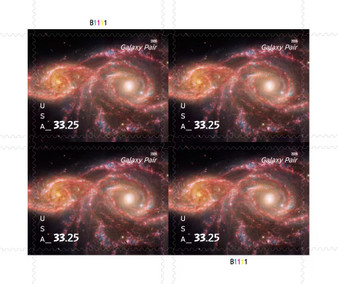 2026 Current Value Galaxy Pair Priority Mail Express Stamps