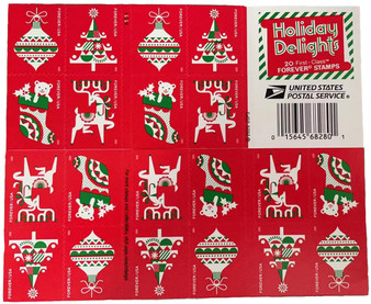 Holiday Delights Forever First Class Postage Stamps