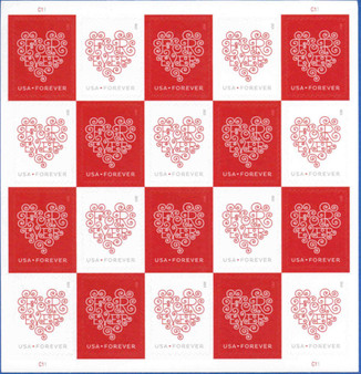 Red White Forever First Class Postage Stamps