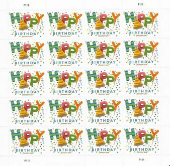 USPS Happy Birthday Forever Postage Stamps