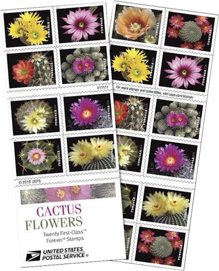 Cactus Flowers Forever First Class Postage Stamps