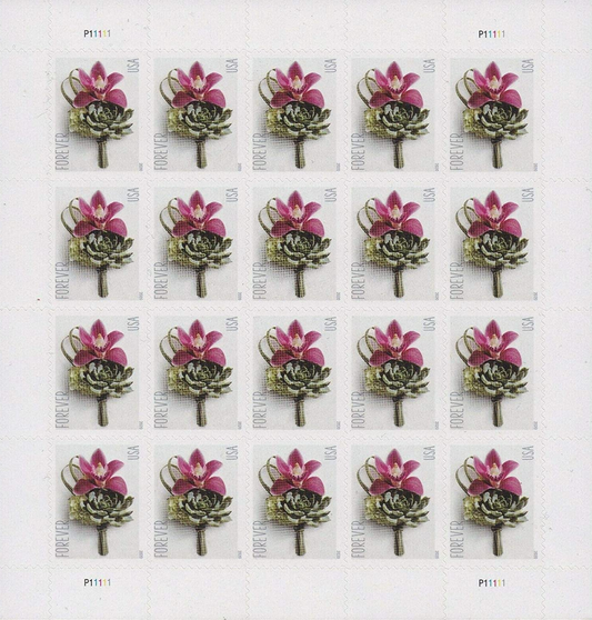 Contemporary Boutonniere Forever First Class Postage Stamps