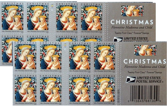 Florentine Madonna and Child Christmas Forever First Class Postage Stamps