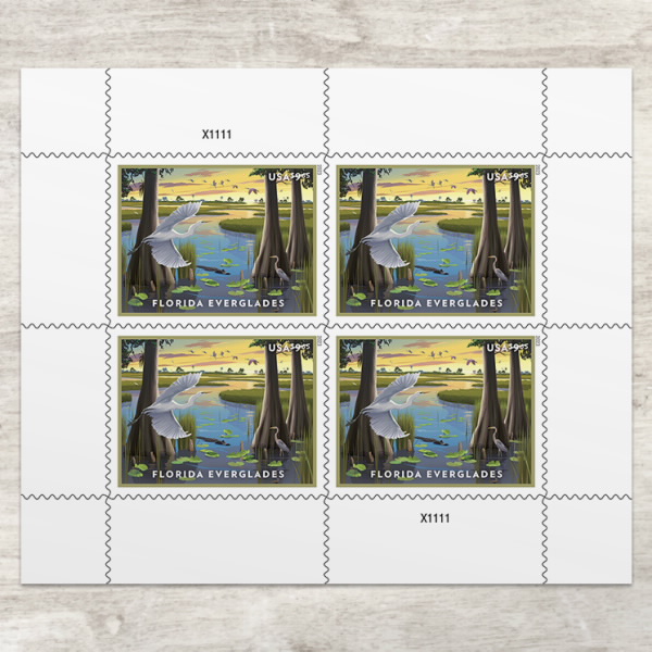 USPS 2023 Florida Everglades Priority Mail Postage Stamps on Sale