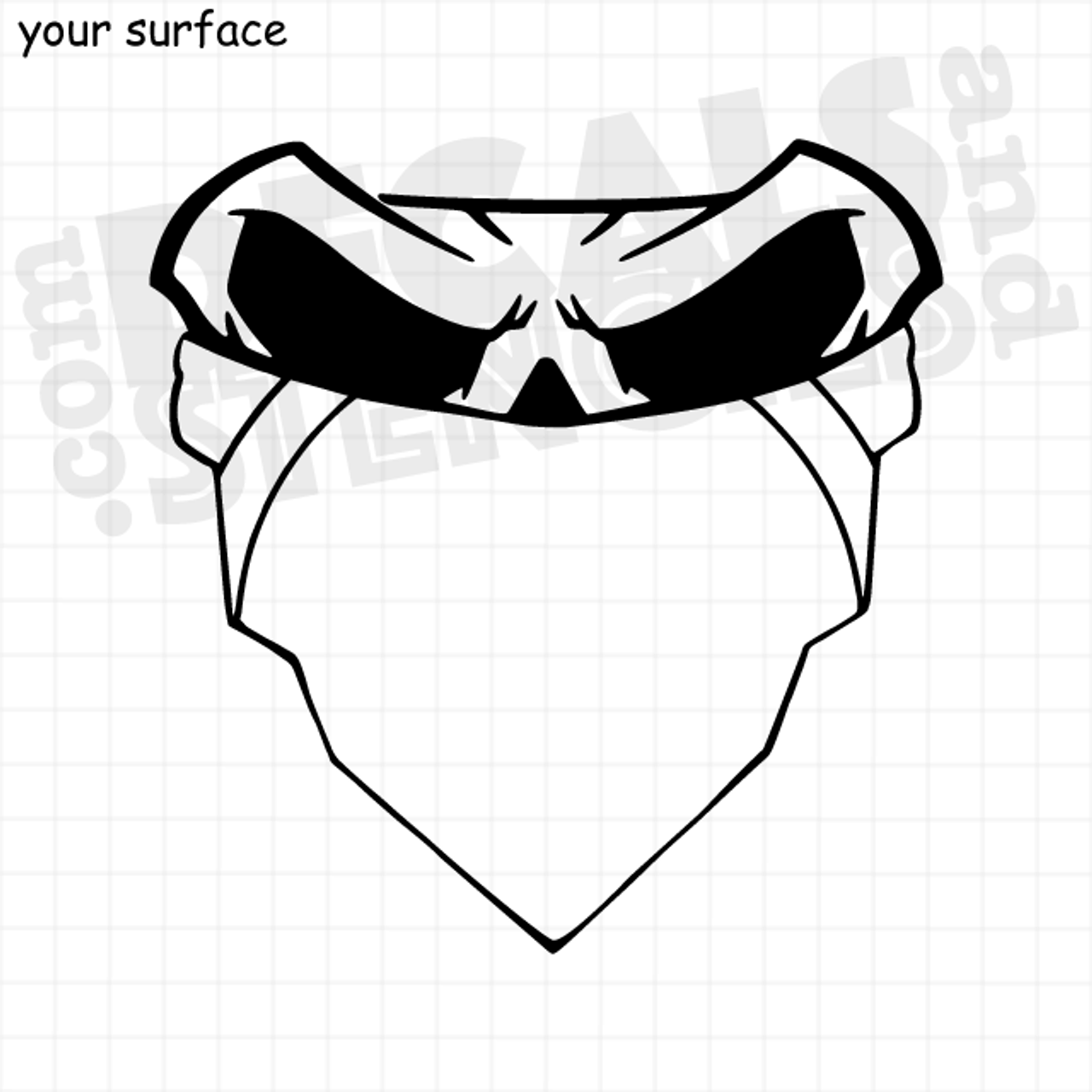Outer Skull Mask, Decal