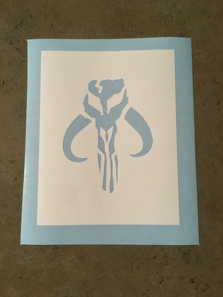 Mandalorian Krybes Symbol Stencil