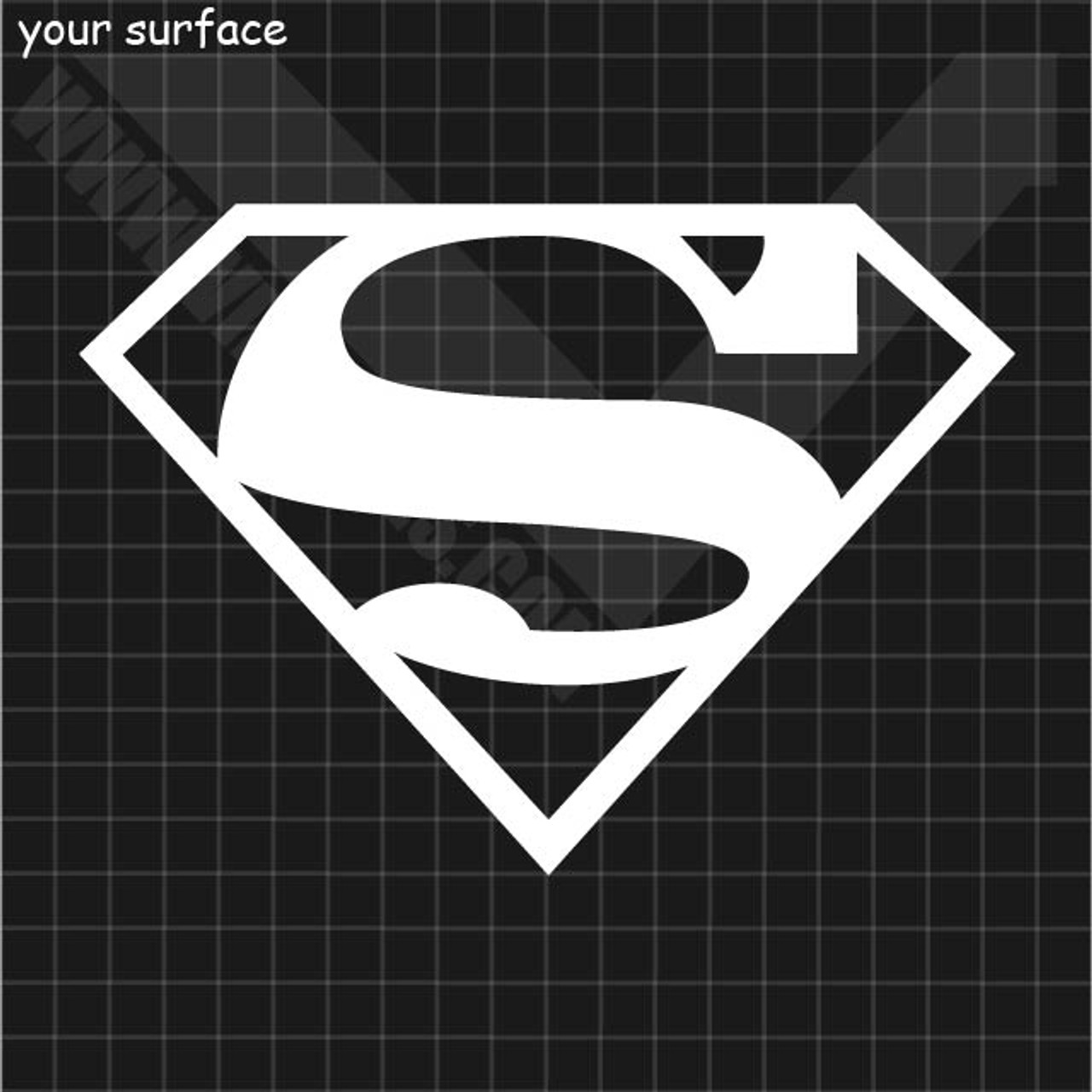 superman symbol stencil