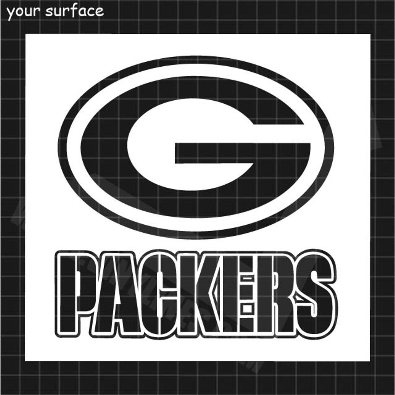 Packers with G Logo Paint Stencil