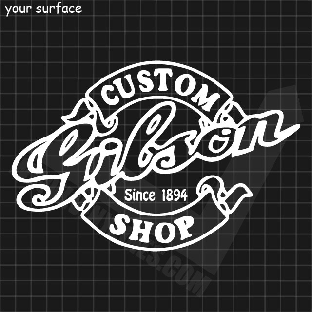 Gibson Custom Shop Logo Decal