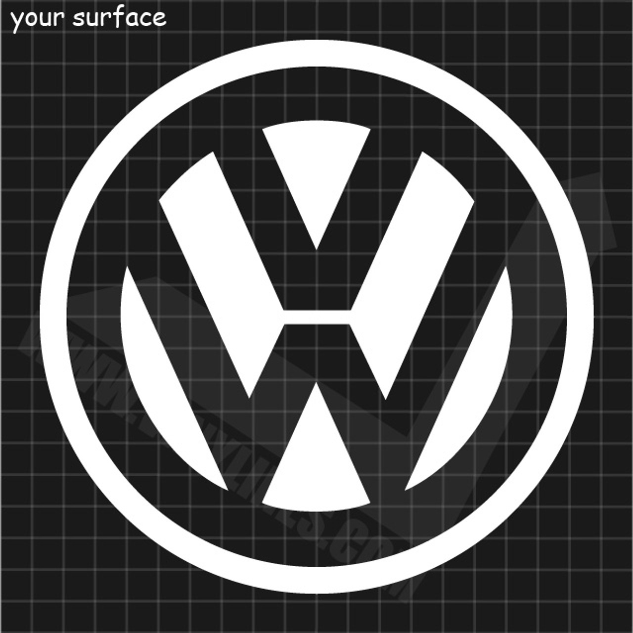 volkswagen logo black background