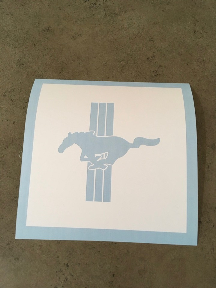 mustang stencil designs