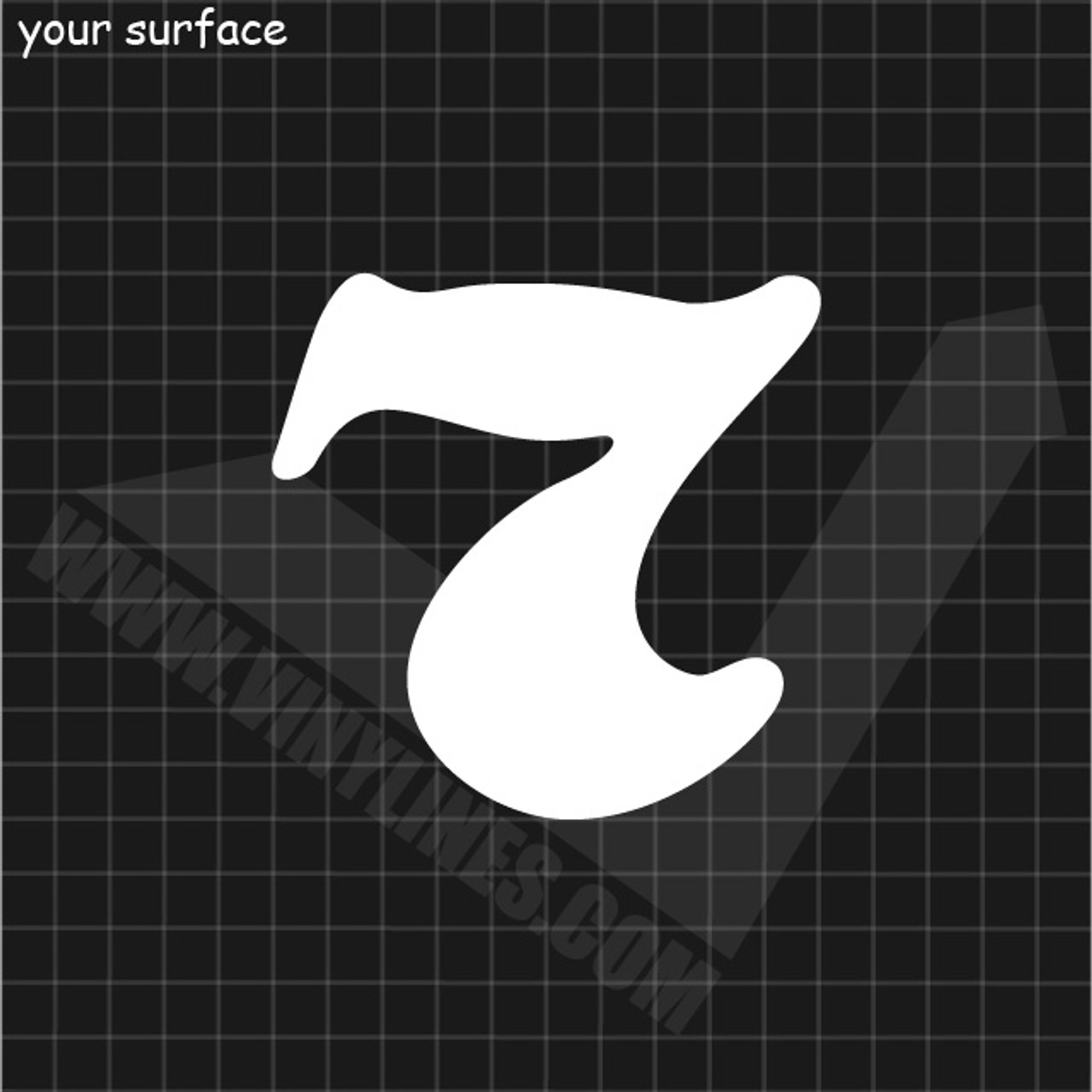 Elegant Number 7 Monogram Logo Flourish Graphic by artgrarisstudio ·  Creative Fabrica