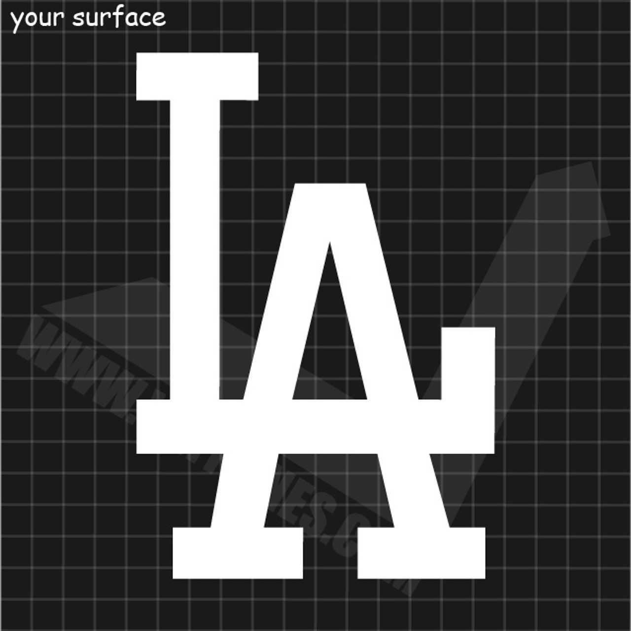LA Dodgers Logo Decal - VINYLINES la-dodgers-logo-decal-vinylines