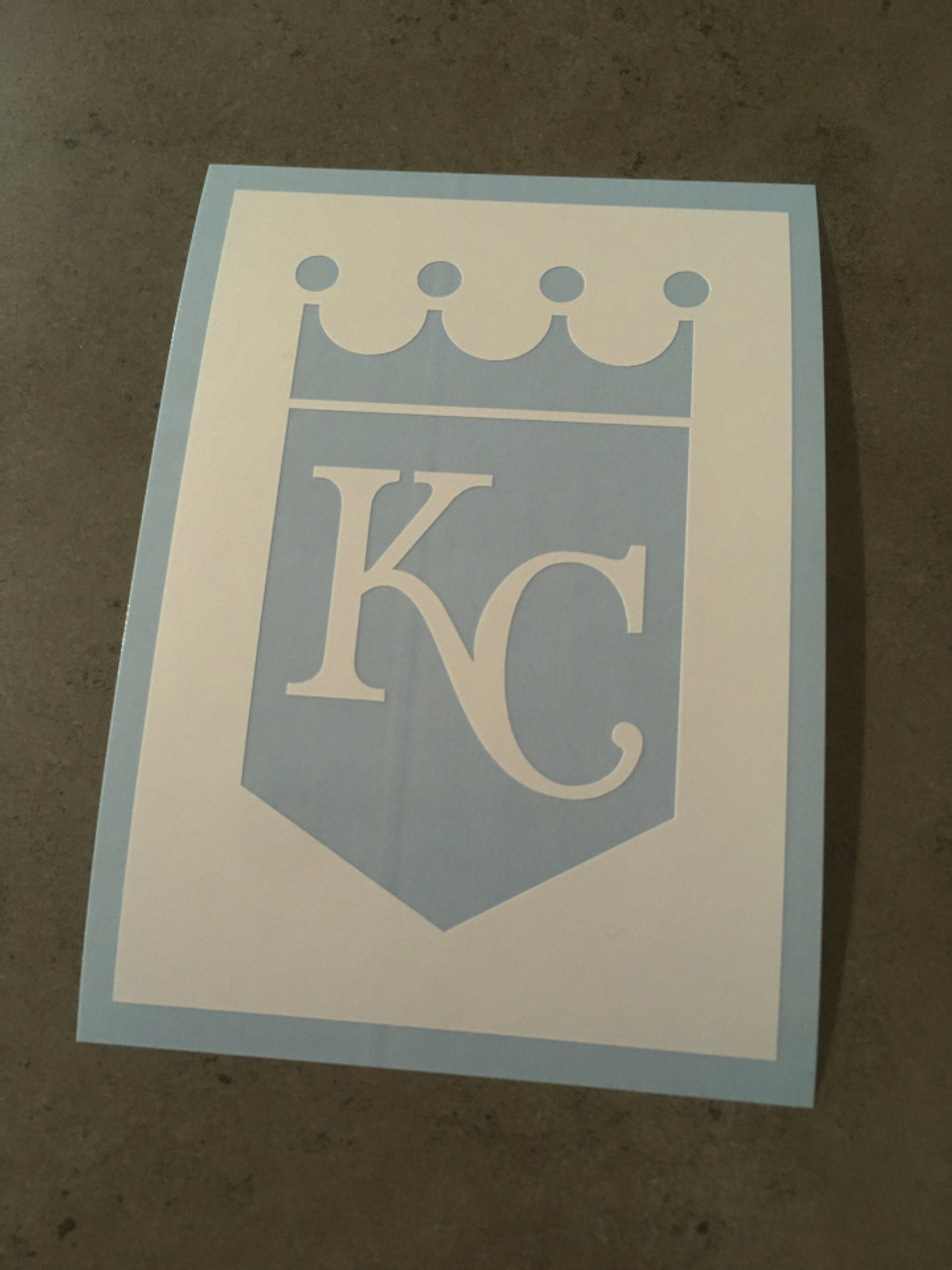 KC Royals Crown Logo Stencil