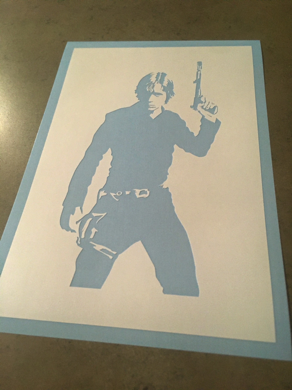 luke skywalker stencil