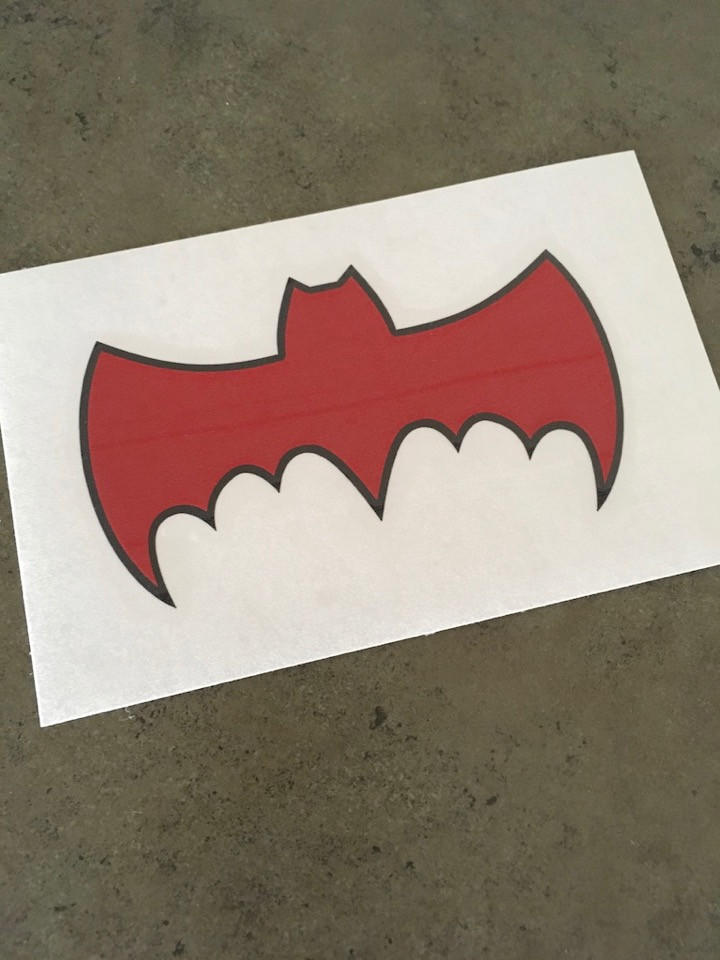 1966 Batmobile Symbol Decal