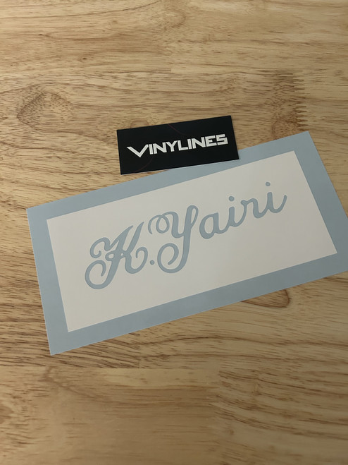 Shown without transfer tape