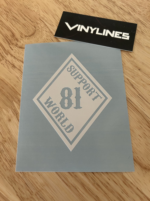 Shown without transfer tape.