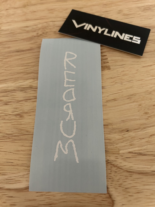 Shown without transfer tape