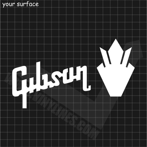 Gibson Logo with Symbol Decal