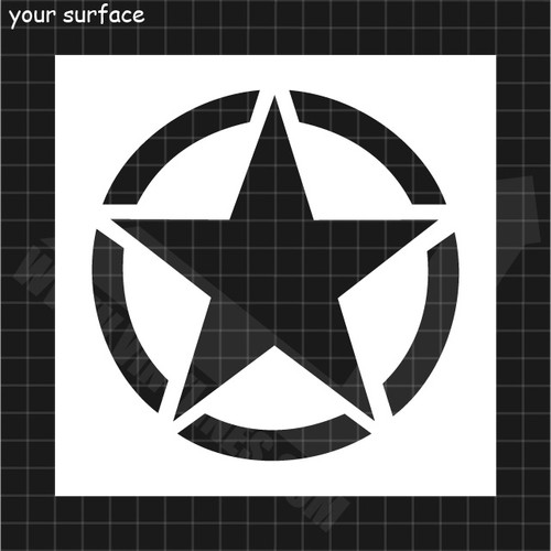 Military Star Stencil