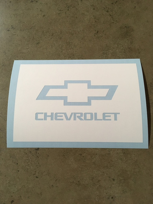 Chevrolet with Symbol Logo Stencil