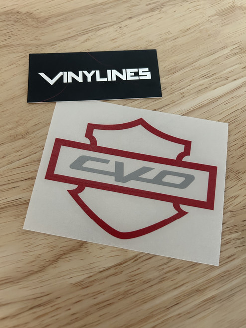 H-D Bar and Shield with CVO Logo 2 Color Decal