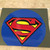5 Color Classic Superman Symbol with 3D Effect Closeup