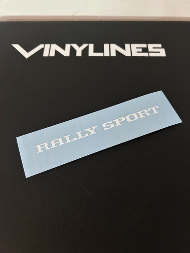 Rally Sport Emblem Text Decal