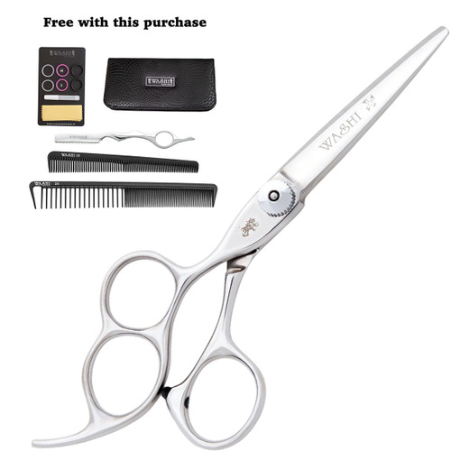 Washi LSV R Rainbow Rose Swivel Lefty Shears, Left-Handed Shears