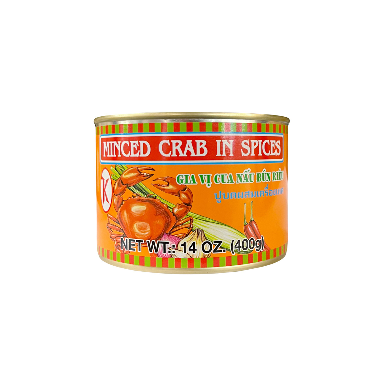 K MINCE CRAB IN SPICES 24*14oz(400g) - Thai Kee Corporation 泰記