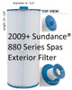 2009+ Sundance® 880 Series Spas MICROCLEAN®  Ultra Filter Exterior / Outer