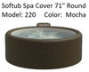 Softub Cover for Model 220 Round 71" Folding Cover with 4 Qty Locking Straps, FREE SHIPPING