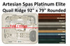 Spa Cover Artesian Spas Platinum Elite Quail Ridge Size: 92" x 79" With Rounded Corners