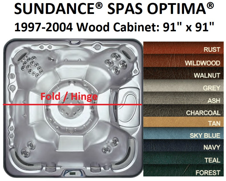 ✓Heavy Duty Spa Cover Sundance® Spas Optima® 1997-2004 Wood Cabinet
