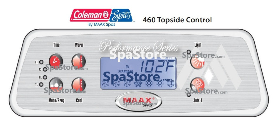 mamakumaページ 2006-2008 Coleman MAAX Spas Topside Control Panel 103-741_107-734