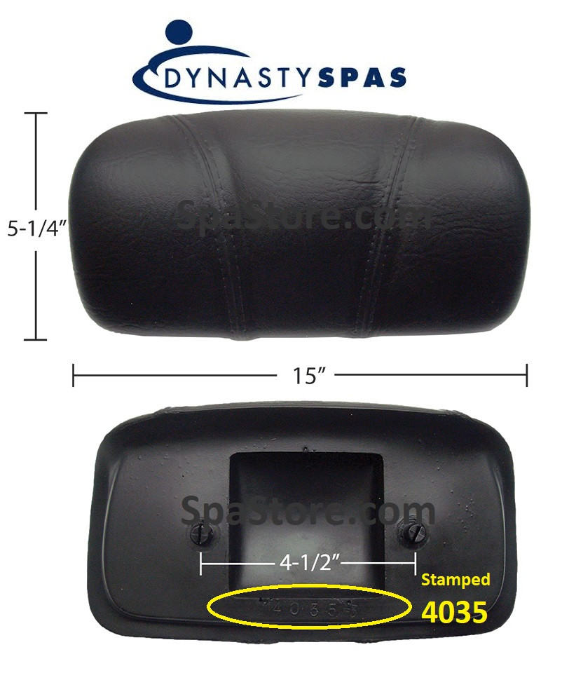 ✓ 4035 Engraved On Back 2013+ Dynasty Spas® OEM Pillow 10-1/4