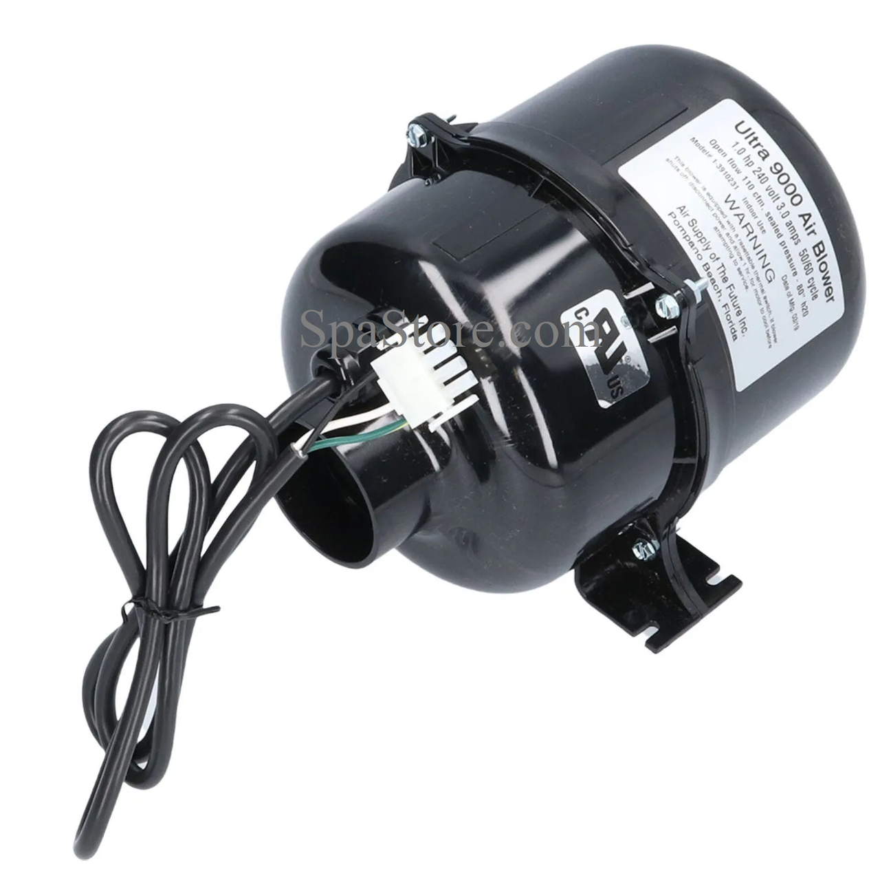 Blower, Air Supply Ultra 9000, 1.0hp, 230v,2.5A, Mini Molded