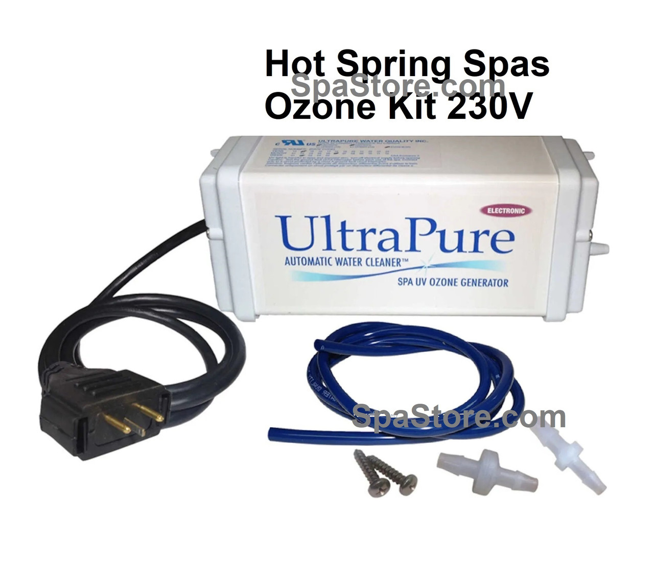 ✓Current Version Hot Spring® Spas Ultra Pure Spa Ozone Generator 230V Kit  With Tubing & Check Valves