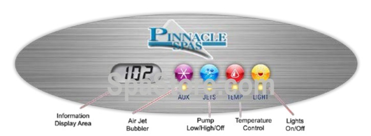 Recent Version Pinnacle Spas Topside Control Panel Replaced